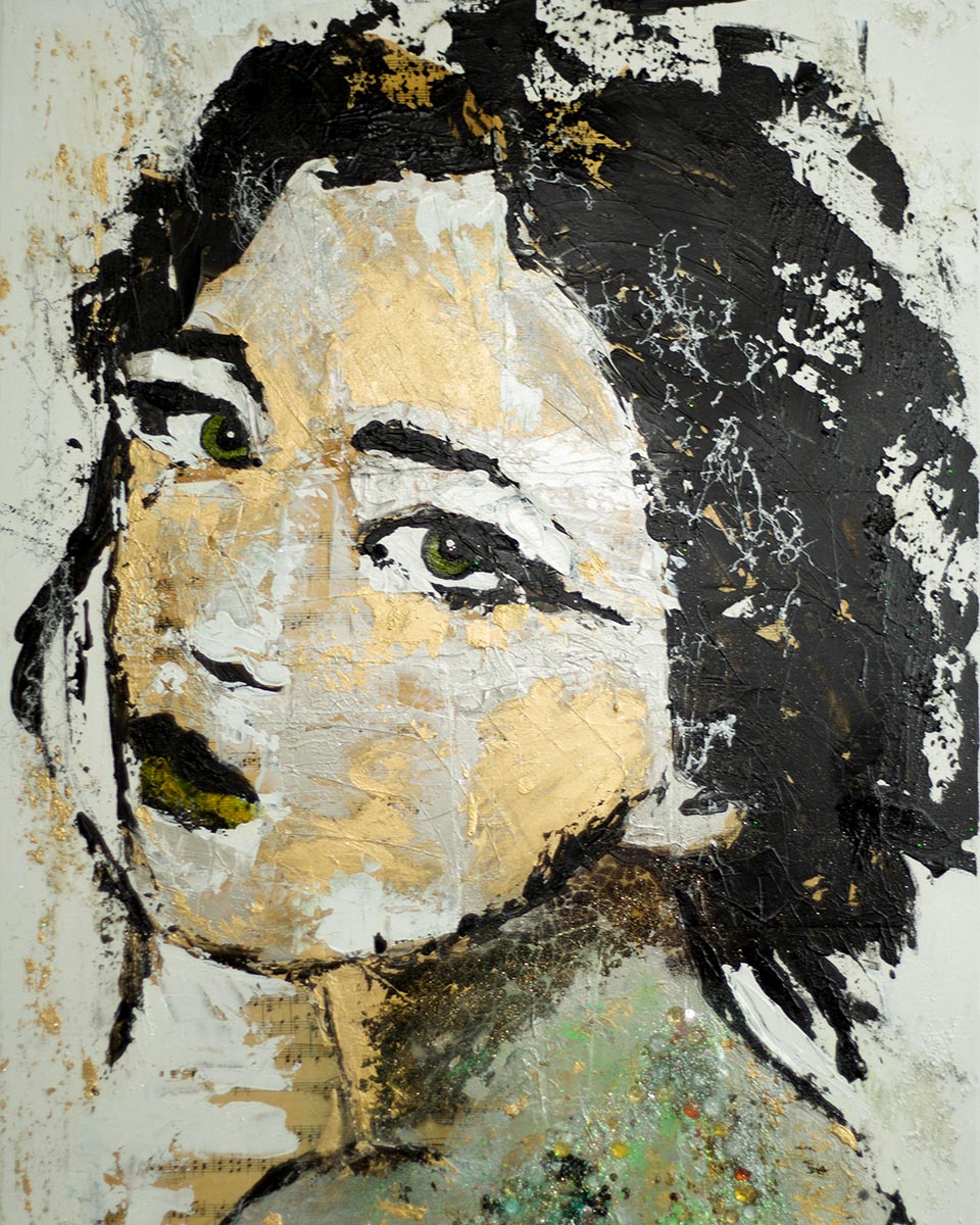 for the last time geschilderd door Ingrid Pegge
